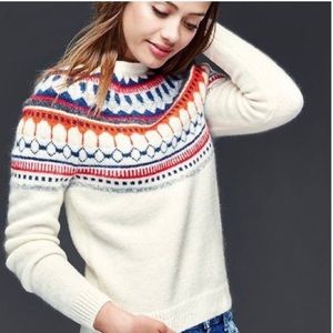 GAP women’s fair isle fitted sweater